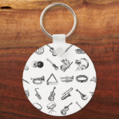 Sammlung klassischer Musikinstrumente Schlüsselanhänger (Vorderseite)