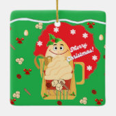 Sammlung Kriyas 2024 Eggnog Ornaments Keramikornament (Rückseite)