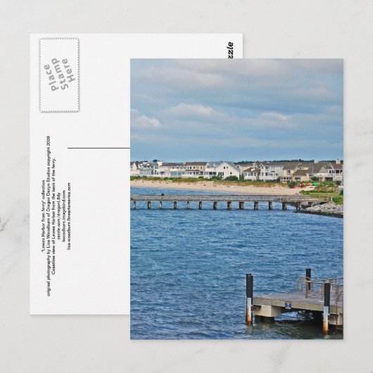 Sammlung "Lewes Harbour from ferry" Postkarte (Vorne/Hinten)