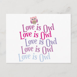 Sammlung "Liebe ist Eule" Postkarte