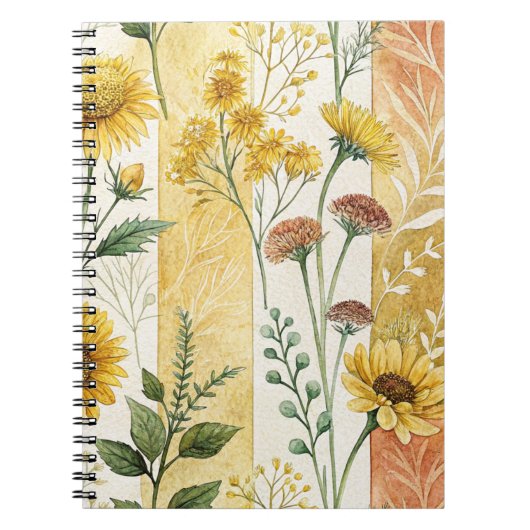 Sammlung mit weichem floralem Muster Notizblock (Vorderseite)