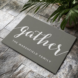 Sammlung - Moderne Kalligrafie mit Familienname Fußmatte