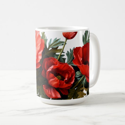 Sammlung Mohnfelder - Tasse trinken (VorderseiteRechts)