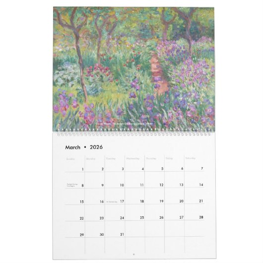 Sammlung Monet Paintings 2024 Kalender (Mär 2026)