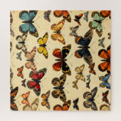 Sammlung Muster Vintage Schmetterlinge Puzzle (Horizontal)