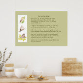 Sammlung nicht abscheulich Skripturen Courage Poster (Küche)