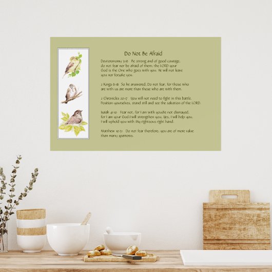 Sammlung nicht abscheulich Skripturen Courage Poster (Küche)