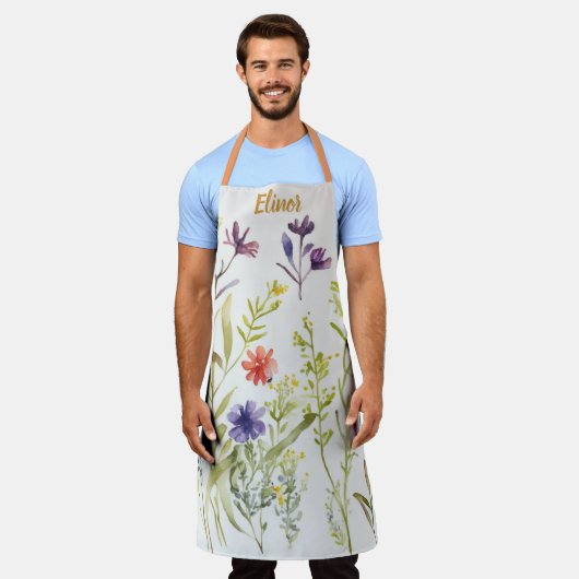 Sammlung Picnic Tellers - Hübsche Wildblumen Schürze (Getragen)