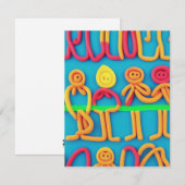 Sammlung Playdough Mitteilungskarte (Vorne/Hinten)