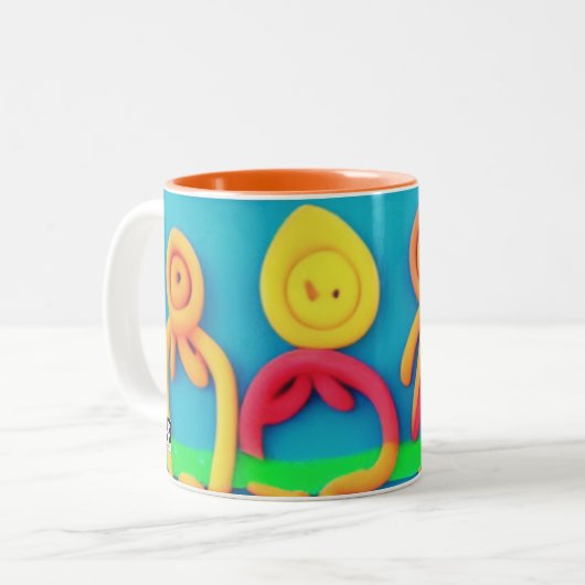 Sammlung Playdough Zweifarbige Tasse (Vorderseite Links)