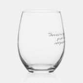 Sammlung "Quotes for Life" Weinglas Ohne Stiel (Rechts)