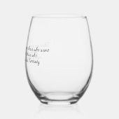 Sammlung "Quotes for Life" Weinglas Ohne Stiel (Links)
