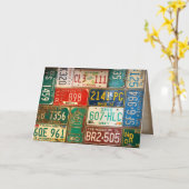 Sammlung rostfreier Teller Karte (Gelbe Blume)