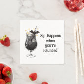 Sammlung "Sip Happens When You're Spuk" Serviette (Beispiel)