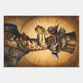Sammlung Steampunk Animal - Giraffe Schnitt Geschenkpapier Set (Vorderseite)