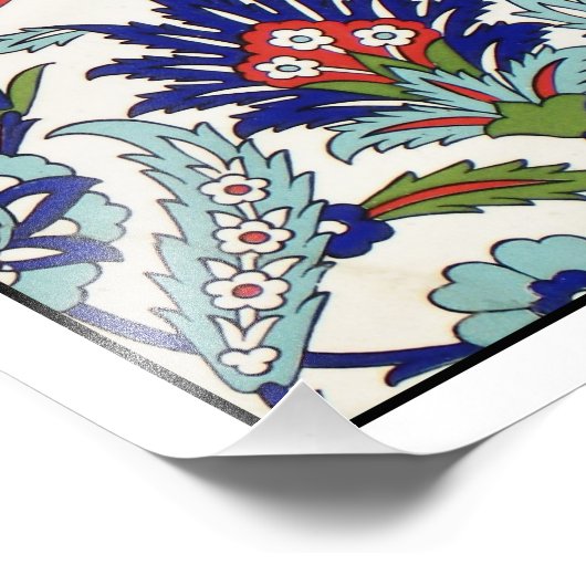 Sammlung türkischer Fliesen Fotodruck (Ecke)