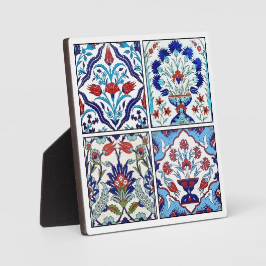 Sammlung türkischer Fliesen Fotoplatte (Vorderseite)