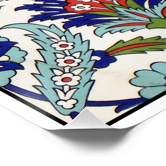 Sammlung türkischer Fliesen Poster (Ecke)