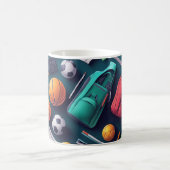 Sammlung verschiedener Sportgeräte Kaffeetasse (Mittel)
