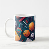 Sammlung verschiedener Sportgeräte Kaffeetasse (Links)