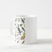 Sammlung verschiedener Vögel Kaffeetasse (Vorderseite Links)