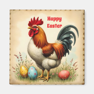 Sammlung vintage Urlaub trendy Ostern Magnet