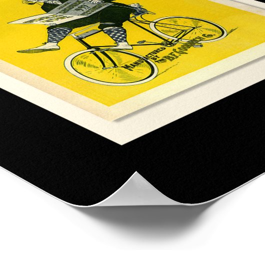 Sammlung Vintager Fahrradkarten 5 Poster (Ecke)