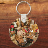 Sammlung Vintager Teddybären Schlüsselanhänger (Vorderseite)