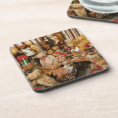 Sammlung Vintager Teddybären Untersetzer (Linke Seite)