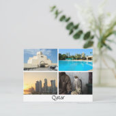 Sammlung von 4 Fotos in Katar-Postkarte Postkarte (Stehend Vorderseite)