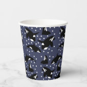 Sammlung von arktischen Tieren - Orcas Pappbecher (Vorderseite)