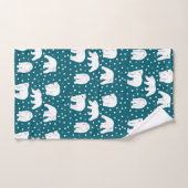 Sammlung von arktischen Tieren - Polarbären Badhandtuch Set (Handtuch)