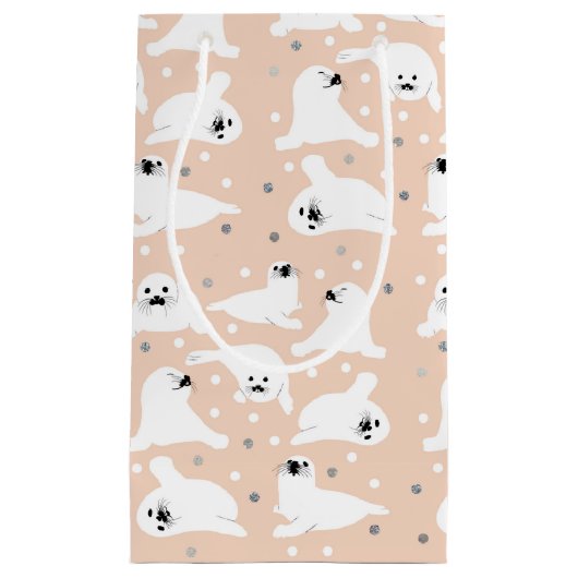 Sammlung von arktischen Tieren - Siegel Kleine Geschenktüte (Vorderseite)