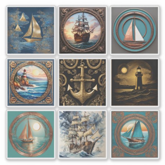 Sammlung von Aufklebern Aufkleber (Vorderseite)