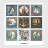 Sammlung von Aufklebern Aufkleber (Blatt)