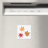 Sammlung von Blätter für Herbstmaple Magnet (In Situ (Geschirrspüler))