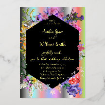 Sammlung von Blume mit farbenprächtigem Hintergrun