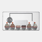 Sammlung von Cupcakes Schreibtischunterlage (Tastatur & Maus)