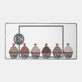Sammlung von Cupcakes Schreibtischunterlage