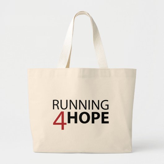 Sammlung von Einführung Running4Hope Jumbo Stoffbeutel (Vorne)