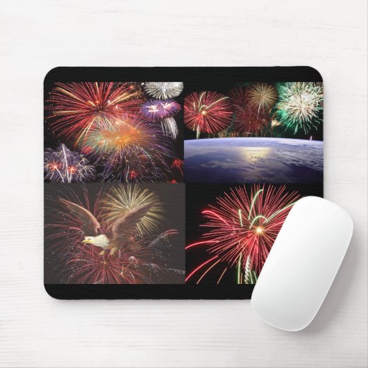 Sammlung von Feuerwerken Mousepad (Mit Mouse)