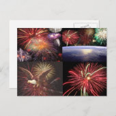 Sammlung von Feuerwerken Postkarte (Vorne/Hinten)