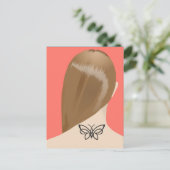 Sammlung von Frauen Neck Tattoo Art Print, Nr. 2/1 Postkarte (Stehend Vorderseite)