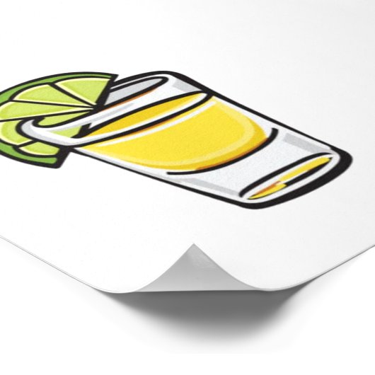 Sammlung von Getränken Poster (Ecke)