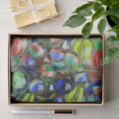 Sammlung von Glasmurmeln Seidenpapier (Geschenk)