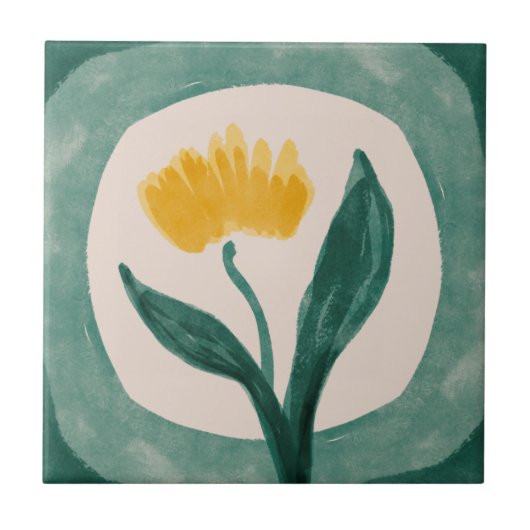 Sammlung von grün und gelb gezogenen Zangen Fliese (Vorderseite)