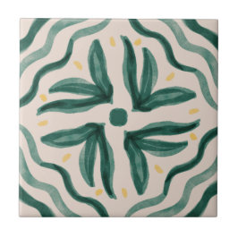 Sammlung von grün und gelb gezogenen Zangen Fliese