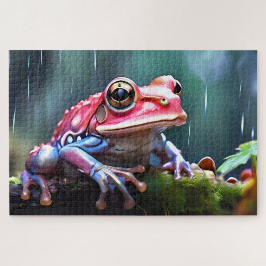 Sammlung von Jigsaw Puzzle Frogs aus Costa Rica (Horizontal)