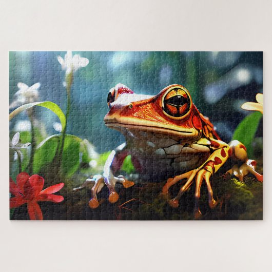 Sammlung von Jigsaw Puzzle Frogs aus Costa Rica (Horizontal)