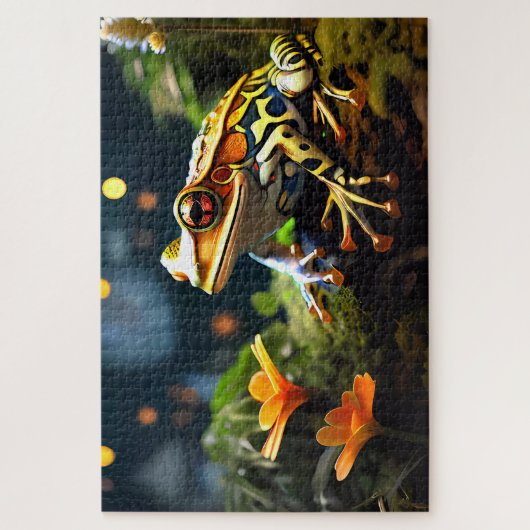 Sammlung von Jigsaw Puzzle Frogs Costa Rica (Vertikal)